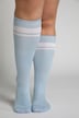 Gambaletti a compressione graduata a righe con orli alti