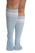 Kompresní podkolenky, široké manžety, pruhy