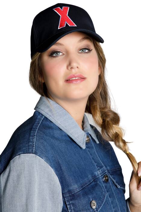 Baseballová čepice, výšívané písmeno X, nastavitelná
