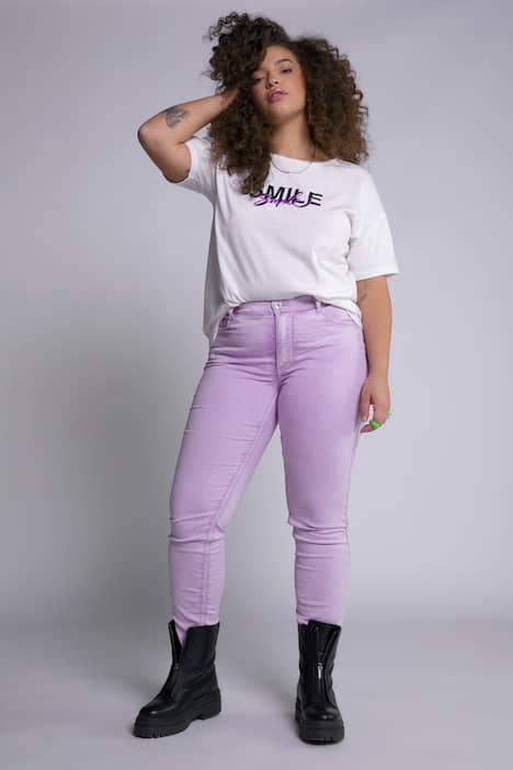 Skinny Jeans, High Waist, schmal, Color Denim, 5-Pocket