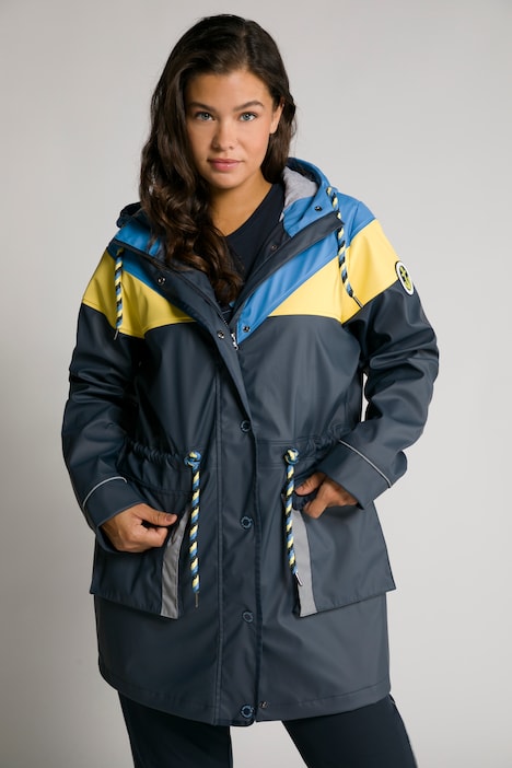 Raincoat with best sale lining and hood