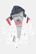 Triple Function Colorblock Jersey Knit Lined Rain Jacket