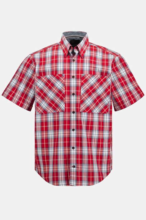 Chemise Homme Décontractée à Manches Courtes – Imprimé Floral/disco, Coupe Regular Fit, 100% Coton, Lot Disponible, Coloris Rouge/jaune