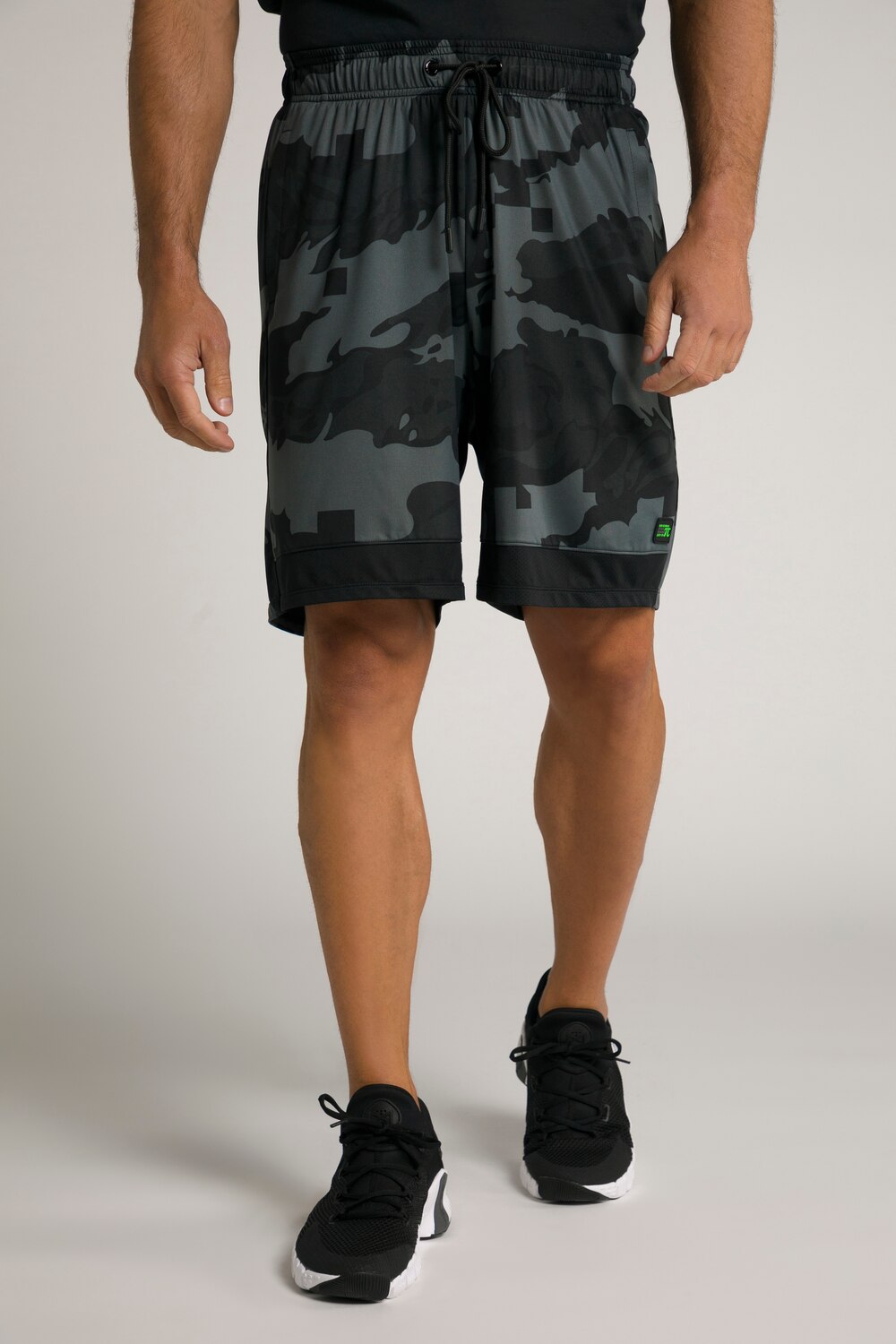 Grote Maten functionele JAY-PI sportshortsmale, zwart, Maat: L, Polyester/Elastaan, JAY-PI