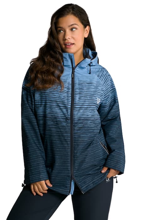 Funkční bunda, pruhy, nepromokavá, dvoucestný zip