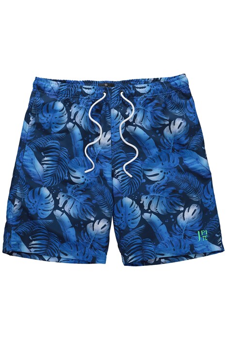 plavecké šortky, plážová móda, elastický pas, vzor