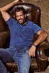 Poloshirt, halværmer, piqué, Vintage jeans, op til 8 XL