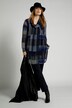 Modern Stripe Chiffon Layer Tunic Blouse