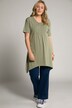 Eco Cotton Smock Inset A-line Fit Stretch Tee