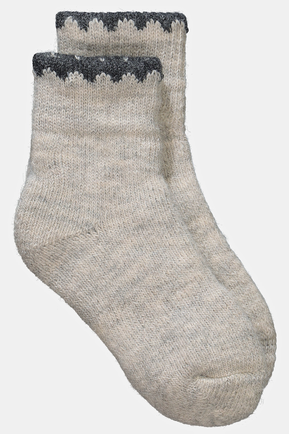 Stora storlekar Fodrade sockor av härlig mjuk ull och alpacka, Dam, grå, storlek: One Size, Syntetfibrer/Ull, Ulla Popken