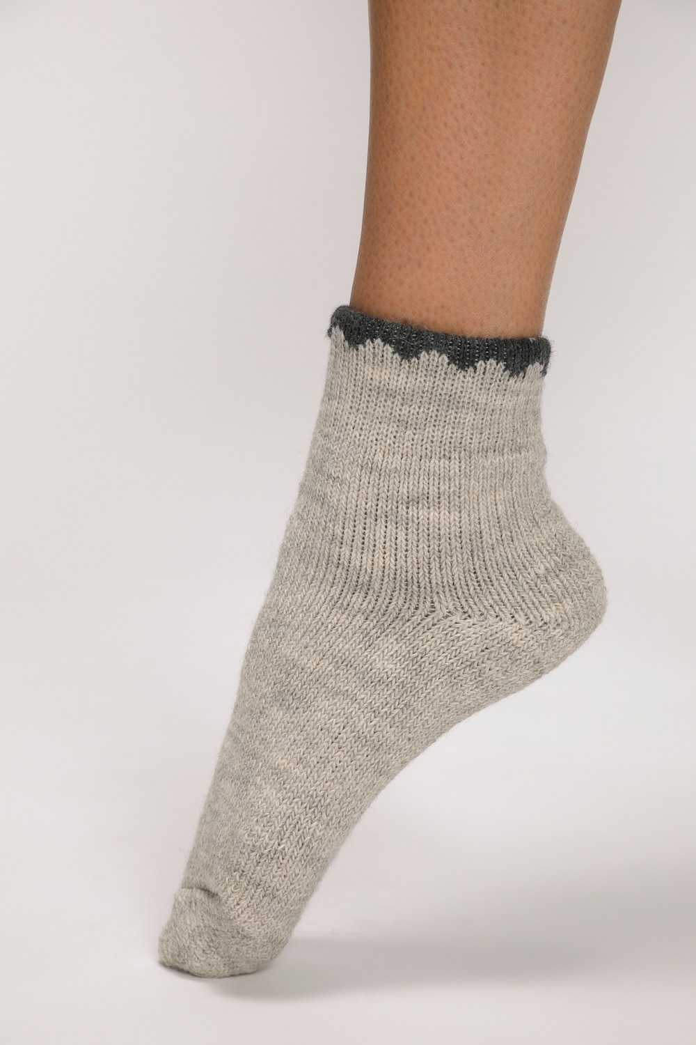 Große Größen Kuschelsocken, Damen, grau, Größe: One Size, Synthetische Fasern/Wolle, Ulla Popken