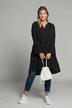 Kleid, Volantstufen, A-Linie, V-Ausschnitt, Langarm