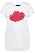 Tričko, srdcový motiv, A střih, kulatý výstřih, krátké rukávy