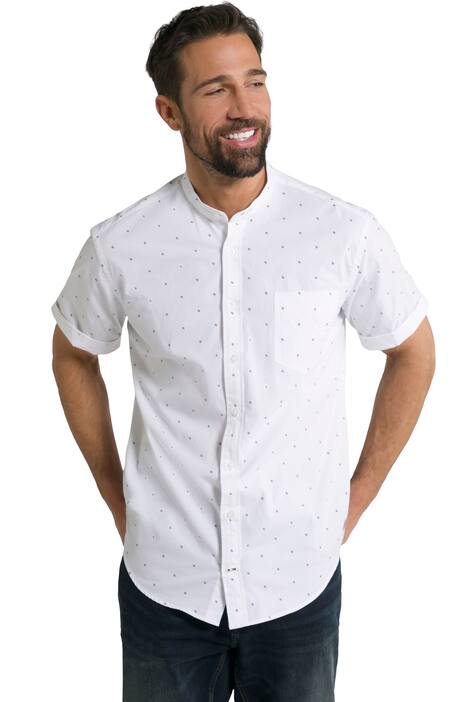 Košile, krátké rukávy, stojáček, Modern střih, drobný vzor