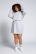 Sweatkleid, oversized, Rundhals, Langarm, elastische Taille