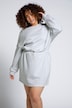 Sweatkleid, oversized, Rundhals, Langarm, elastische Taille