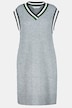 Pullunder-Kleid, weit und gerade, V-Ausschnitt