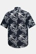 overhemd, korte mouwen, opstaande kraag, modern fit, gebloemde print