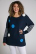Pullover, Punkte, Rundhals, Langarm