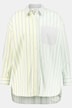 Hemdbluse, oversized, Hemdkragen, Langarm, Streifen