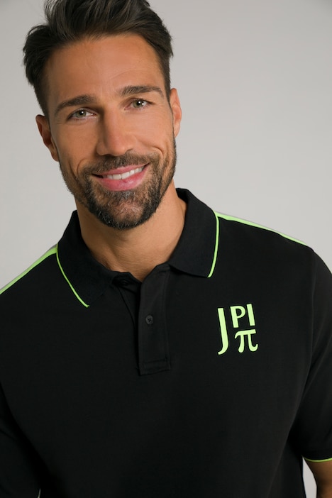 JAY-PI Poloshirt, Neon-Kontraste, Halbarm, Piqué