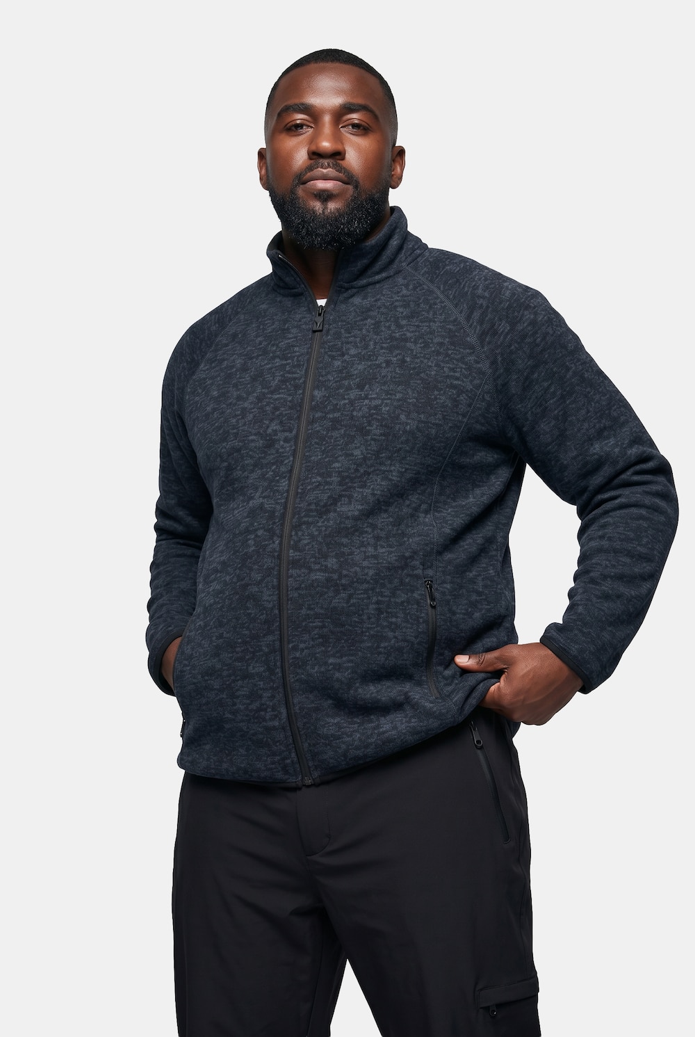 Strickfleece-Jacke