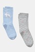 Chaussettes, lot de 2, lapins, Jacquard