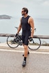 Pantalón con tirantes 1/2 para bicicleta JAY-PI. acolchado, ceñido