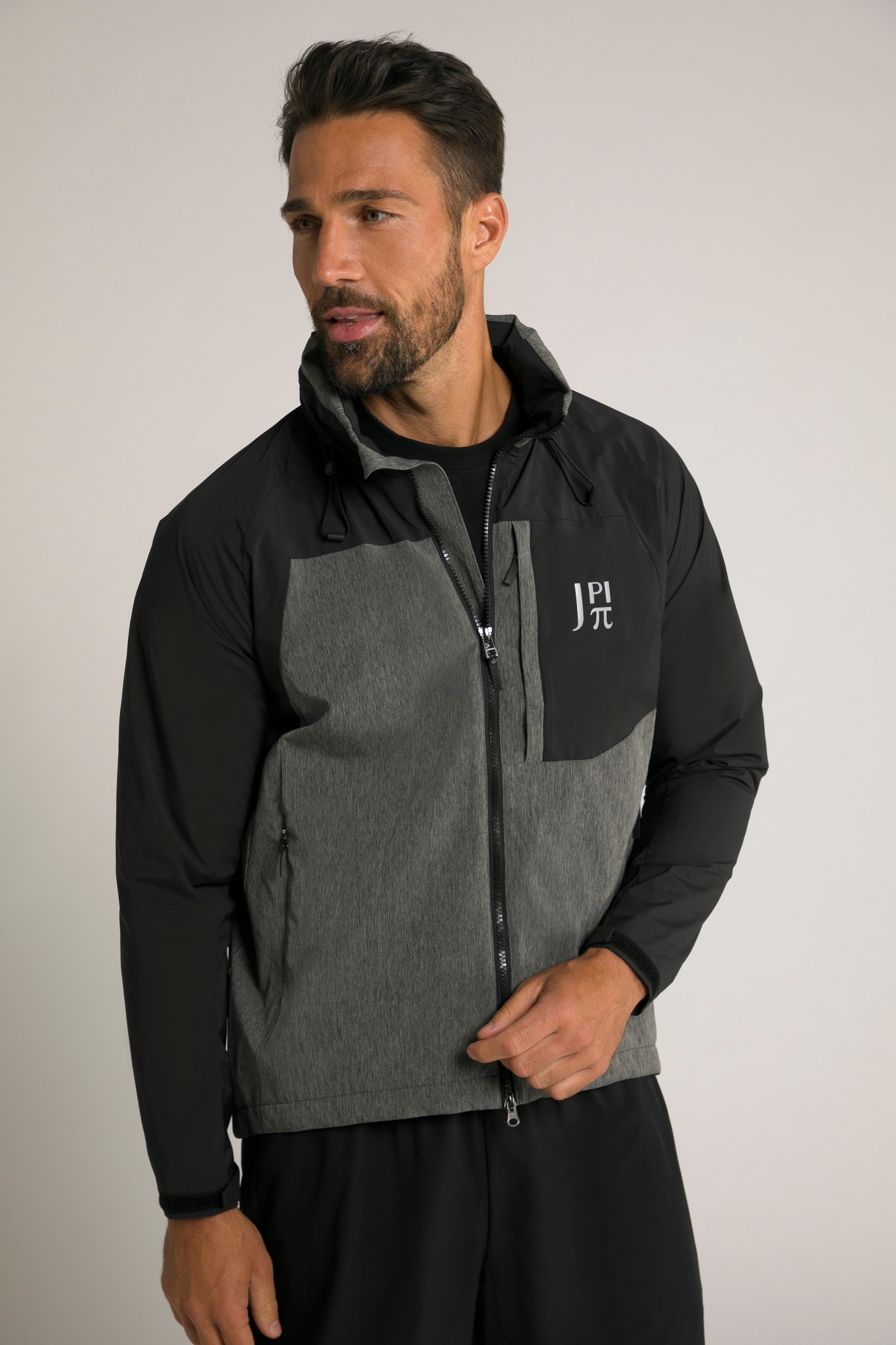 JAY PI große Größen JAY PI Outdoorjacke FLEXNAMIC Bikewear Kapuzenkragen