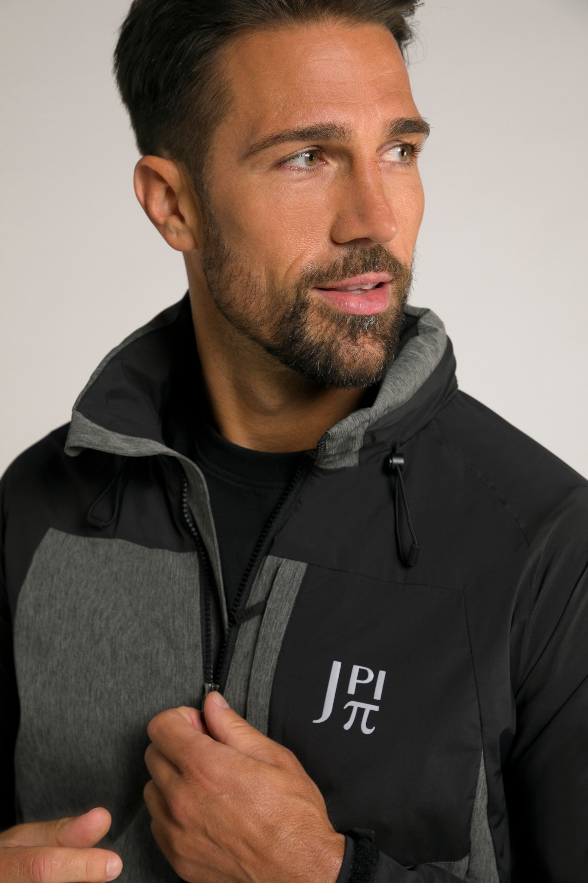 JAY PI große Größen JAY PI Outdoorjacke FLEXNAMIC Bikewear Kapuzenkragen