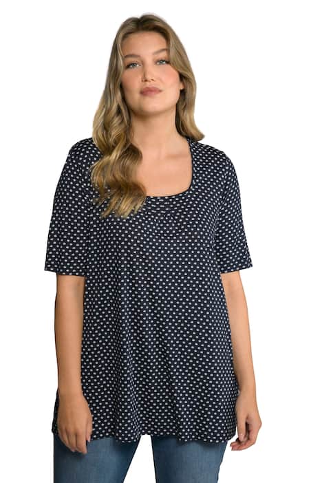 Tričko, sklady, A střih, hranatý výstřih, krátké rukávy