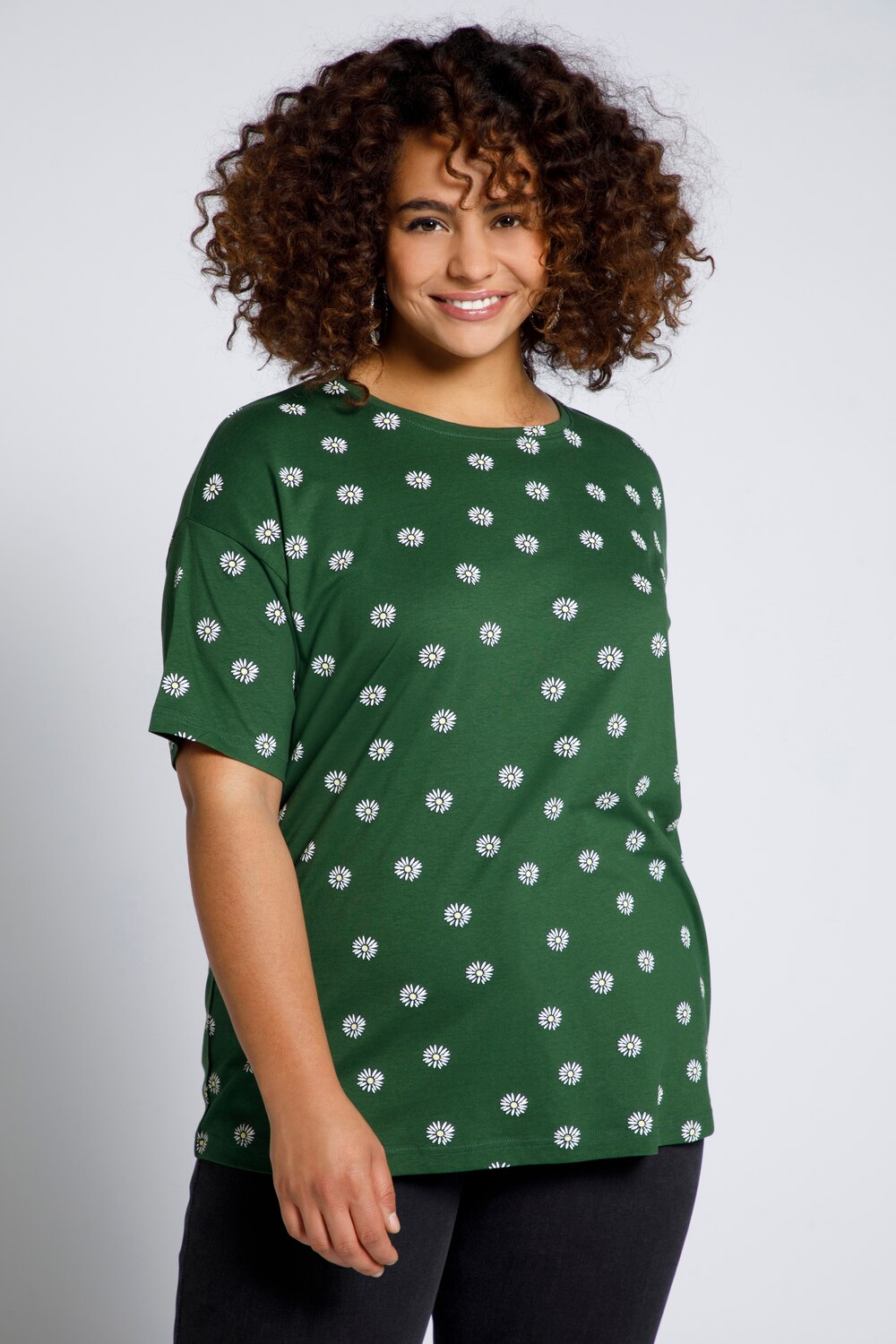 Grote Maten shirt, Dames, groen, Maat: 54/56, Katoen, Studio Untold
