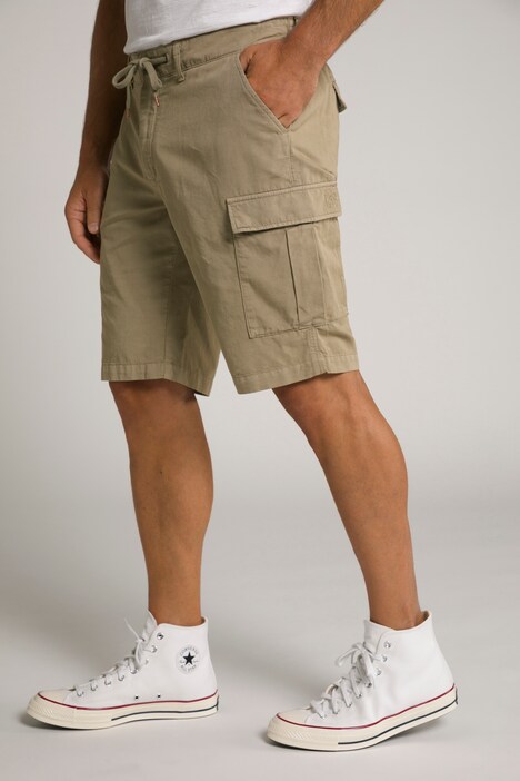 Bermudy bojówki z lnem