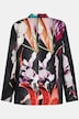 Taliowany żakiet w kwiaty