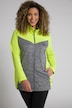 Hybrid-Jacke, zweifarbig, Powerstretch, Stehkragen