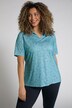 Basketweave Print Functional Short Sleeve Polo Shirt