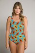 Maillot de bain imprimé papaye