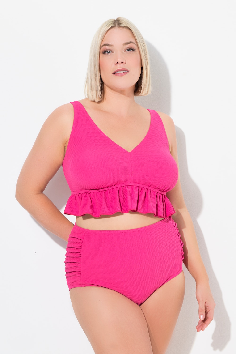 Große Größen Bikini, Damen, rosa, Größe: 56, Polyester, Ulla Popken