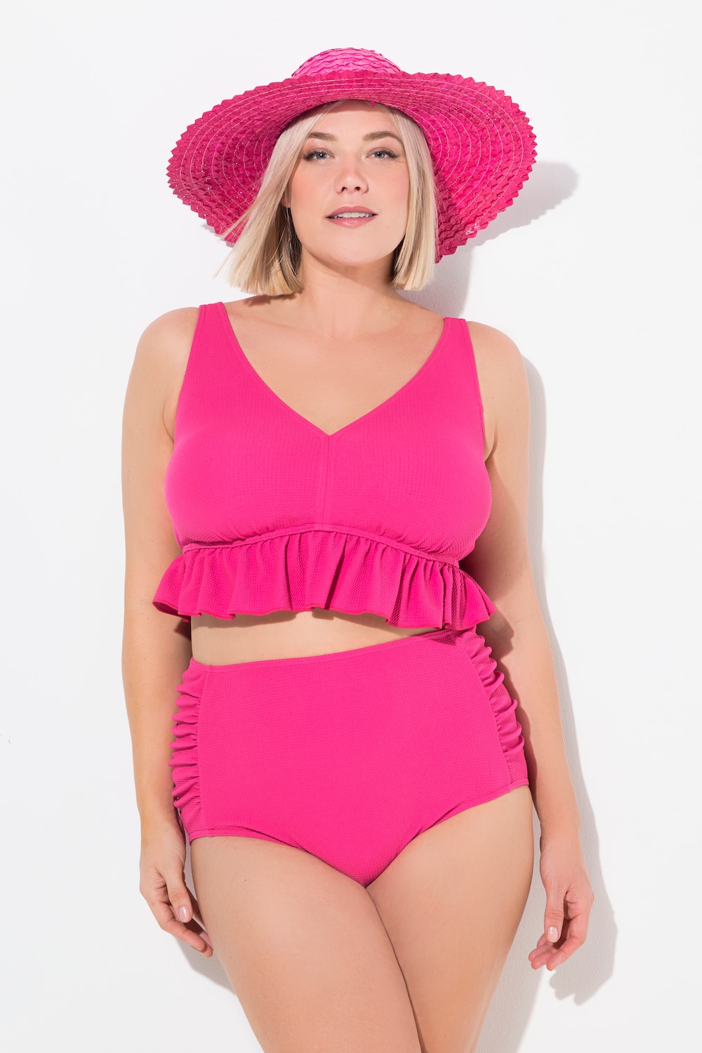 Große Größen Bikini, Damen, rosa, Größe: 48, Polyester, Ulla Popken