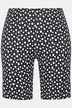 Dot Print Elastic Waist Slim Fit Swim/Cycling Shorts