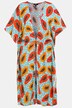 Kaftan, Papaya-Muster, Oversized, Bindeband