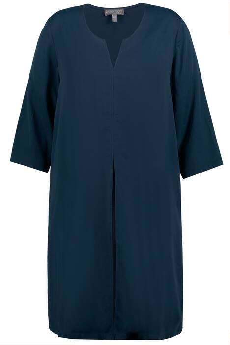 Dlouhá tunika, dlouhý rozparek, tunikový výstřih, 3/4 rukávy