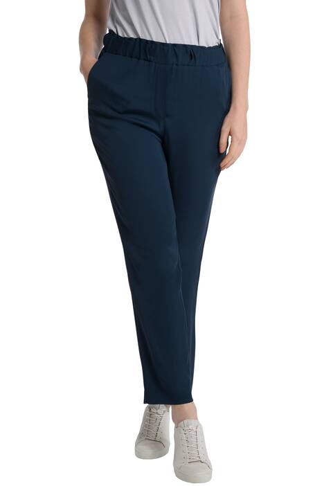 7/8 kalhoty, volány, zúžené nohavice, elastický pas