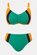 Bikini, Colorblocking, Raffung, Softcups