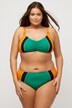 Bikini, Colorblocking, Raffung, Softcups