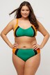 Bikini, Colorblocking, Raffung, Softcups