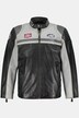 leren jack, motor, lamsnappa leer, opstaande kraag, badges, t/m 7XL