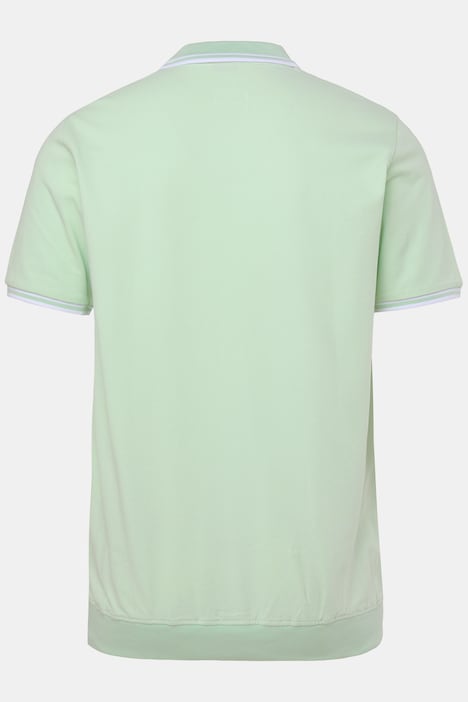 poloshirt, buikfit, piqué, korte mouwen, t/m 8XL