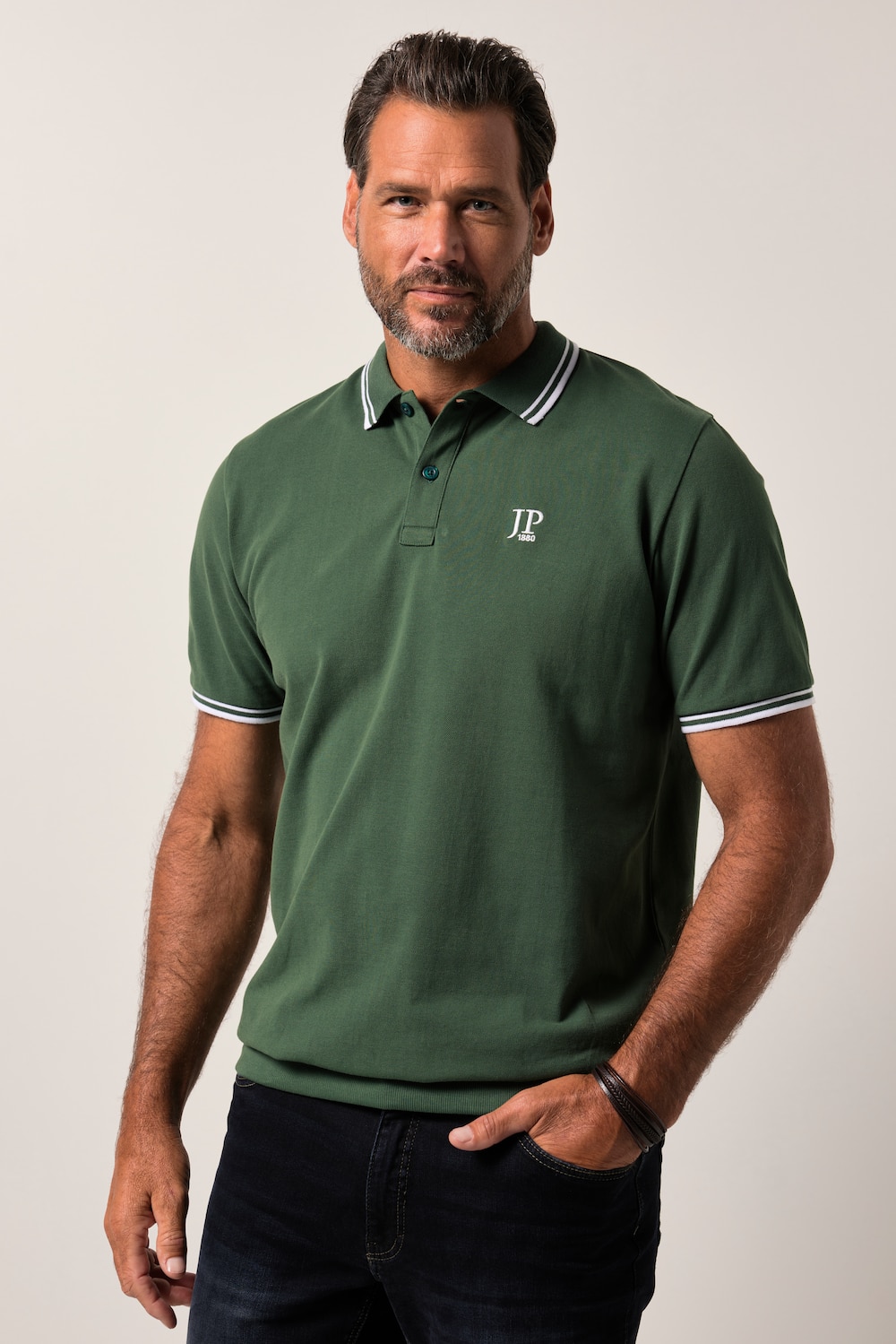 poloshirt, buikfit, piqué, korte mouwen, t/m 8XL