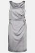 Cocktailkleid, drapiert, A-Linie, V-Ausschnitt, ärmellos
